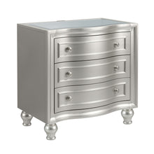 Load image into Gallery viewer, Reflections - Nightstand With Mirrored Top - Silver