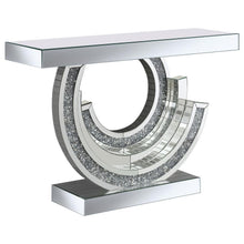 Load image into Gallery viewer, Imogen - Sculptural Mirrored Entryway Console Table - Silver