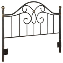 Load image into Gallery viewer, Bailey - Metal Queen Or Full Open Frame Headboard - Black