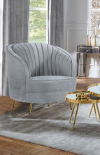 Load image into Gallery viewer, Sophia - Upholstered Channel Tufted Barrel Accent Chair