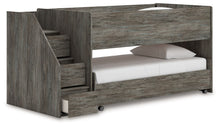 Load image into Gallery viewer, Frandern - Gray - Twin Over Twin Loft Bed