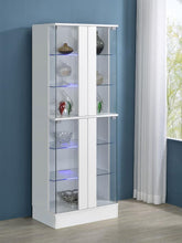 Load image into Gallery viewer, Cabra - 4-door LED Curio Display Cabinet