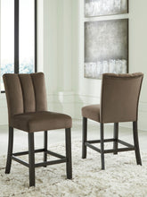 Load image into Gallery viewer, Jeshina - Mocha - Upholstered Barstool (Set of 2)