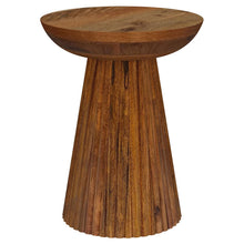 Load image into Gallery viewer, Aureo - Round Solid Wood Accent Side Table - Wild Honey