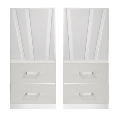 Europa - Nightstand Panels (Set of 2) - White