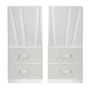 Europa - Nightstand Panels (Set of 2) - White