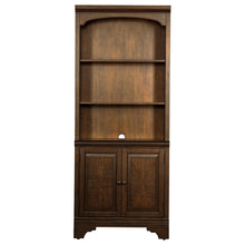 Load image into Gallery viewer, Hartshill - 3-Shelf Cabinet Bookcase - Burnished Oak