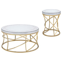 Load image into Gallery viewer, Elise - Round Mirror Top Coffee Table Set