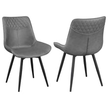 Load image into Gallery viewer, Brassie - Upholstered Swivel Dining Side Chair (Set of 2) - Gray
