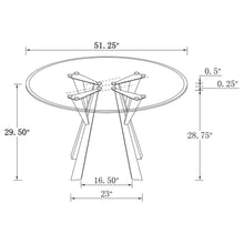 Load image into Gallery viewer, Alaia - Round Clear Glass Top Dining Table - Chrome