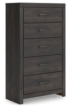 Load image into Gallery viewer, Hollivern - Dark Gray - Five Drawer Chest