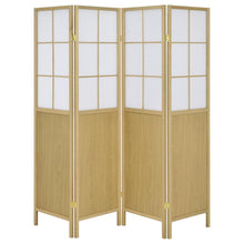 Load image into Gallery viewer, Edwards - 4-Panel Room Divider Folding Shoji Screen - Natural