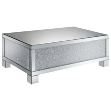 Load image into Gallery viewer, Gillian - Rectangular Mirrored Acrylic Coffee Table - Silver