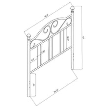 Load image into Gallery viewer, Ellis - Metal Twin Open Frame Headboard - Dark Bronze