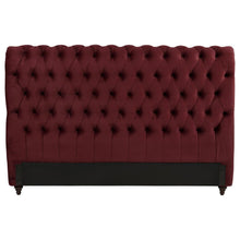 Load image into Gallery viewer, Devon - Upholstered Eastern King Headboard - Wine Red