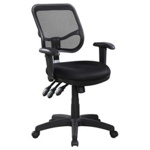Load image into Gallery viewer, Rollo - Upholstered Adjustable Ergonomic Office Chair - Black