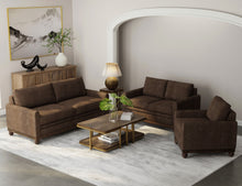 Load image into Gallery viewer, Pueblo Gray - Loveseat - Brown