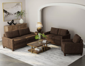 Pueblo Gray - Loveseat - Brown
