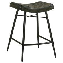 Load image into Gallery viewer, Bayu - Leather Upholstered Counter Stool (Set of 2)