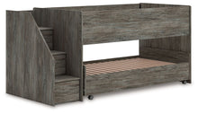 Load image into Gallery viewer, Frandern - Gray - Twin Over Twin Loft Bed