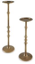 Load image into Gallery viewer, Larwick - Antique Brass Finish - Candle Holder Set (Set of 2)