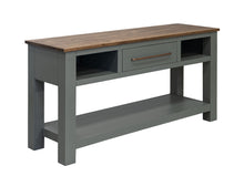 Load image into Gallery viewer, Alban - 1 Drawer Sofa Table - Sage Green &amp; Brown