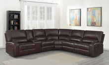 Load image into Gallery viewer, Brunson - 3 Piece Upholstered Reclining Sectional Sofa - Brown