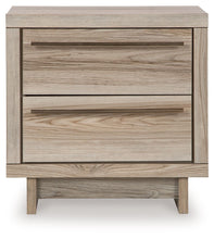 Load image into Gallery viewer, Hasbrick - Tan - Two Drawer Night Stand