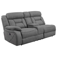 Load image into Gallery viewer, Higgins - Upholstered LAF Power Loveseat - Gray