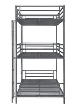 Load image into Gallery viewer, Maynard - Metal Twin Triple Bunk Bed - Gunmetal