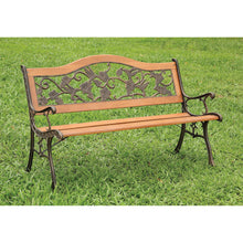 Load image into Gallery viewer, Alba - Patio Wooden Bench - Antique Oak