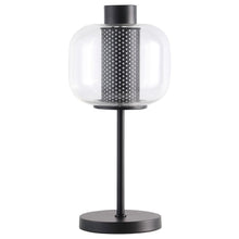 Load image into Gallery viewer, Ingrid - Glass Shade Bedside Table Lamp - Black