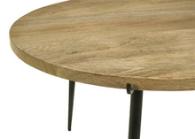 Load image into Gallery viewer, Pilar - Round Solid Wood Top Coffee Table - Natural And Black