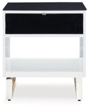 Load image into Gallery viewer, Gardoni - White / Black - Rectangular End Table