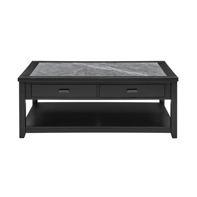 Garvine - Sintered Stone Coffee Table - Black