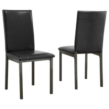 Load image into Gallery viewer, Garza - Upholstered Dining Side Chairs (Set of 2) - Black