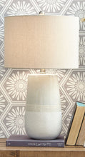 Load image into Gallery viewer, Shavon - Beige / White - Ceramic Table Lamp