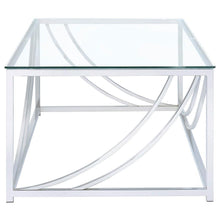 Load image into Gallery viewer, Lille - Rectangular Glass Top Coffee Table - Chrome