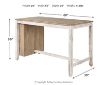 Load image into Gallery viewer, Skempton - White - Rectangular Counter Table With Storage