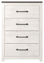 Load image into Gallery viewer, Gerridan - White / Gray - Four Drawer Chest