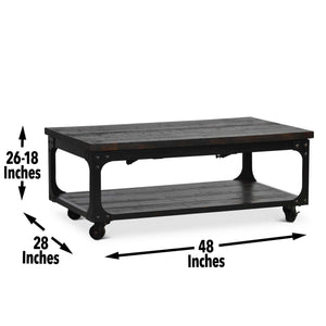 Sherlock - Lift Top Cocktail Table - Brown