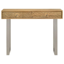 Load image into Gallery viewer, Draco - 2-Drawer Console Table Hand Carved Details - Natural