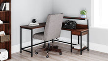 Load image into Gallery viewer, Camiburg - Warm Brown - L-desk With Storage