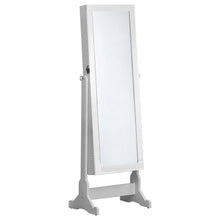Load image into Gallery viewer, Zayas - Cheval Mirror With Jewelry Storage - White