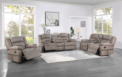 Abilene - 3 Piece Upholstery Living Room Set - Tan
