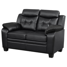 Load image into Gallery viewer, Finley - Upholstered Padded Arm Tufted Loveseat - Black