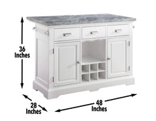 Load image into Gallery viewer, Zermatt - Kitchen Island - White