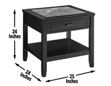 Load image into Gallery viewer, Garvine - Sintered Stone End Table - Black