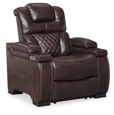 Warnerton - Brown Dark - Pwr Recliner/Adj Headrest