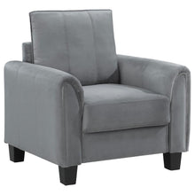 Load image into Gallery viewer, Davis - Upholstered Rolled Arm Accent Chair - Gray
